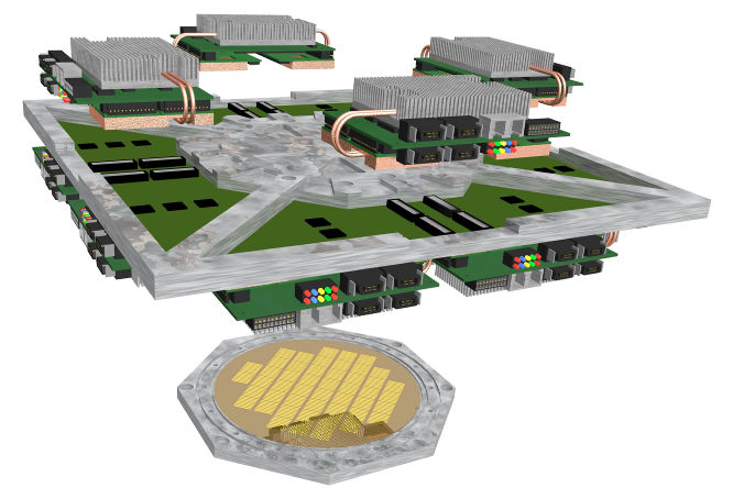 Návrh hardwarového modulu neuronové sítě pomocí wafer scale integrace